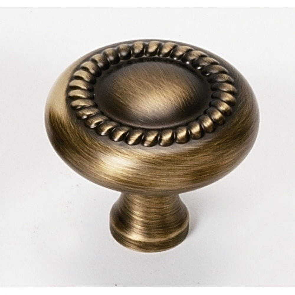 Alno A812-14-PB Rope 1-1/4" Cabinet Rope Knob Polished Brass