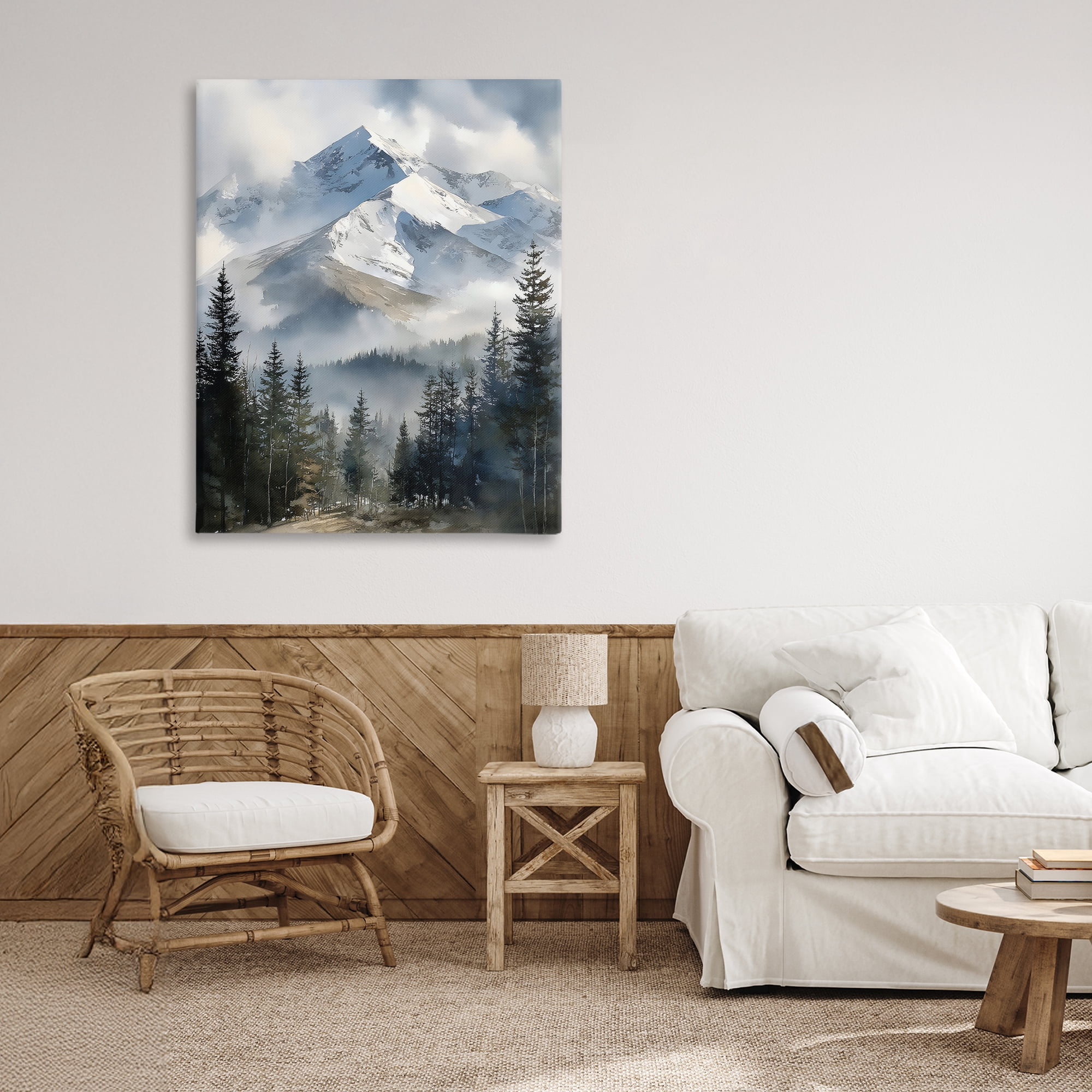 Stupell Industries Snow & Mist Alpines Canvas Wall Art, design by Franklyn Gregory