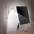 thumbnail image 3 of Lámpara de escritorio LED plegable, lámpara de oficina regulable con puerto de carga USB, lámpara de mesa portátil que ahorra ojos, 3 niveles de brillo, colgadores de luz flexibles de 360°, luces de, 3 of 5