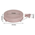 thumbnail image 3 of Efavormart 22 inch Round ROSE GOLD Embossed Metal Cake Plateau Stand Riser Wedding Dessert Display Plate, 3 of 11