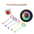 thumbnail image 4 of Graflsoa LED Flashing Skip Ball with Foot Ring for Kids - Fun Indoor/Outdoor Exercise Toy, Eco-Friendly, Ankle Protection, Ages 4+ (Red), 4 of 7