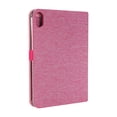 thumbnail image 4 of Case for iPad mini 6th Gen 8.3" 2021 / iPad mini 7th Gen (A17 Pro) 2024, Vintage Fabric PU Leather Folio Cover Soft TPU Inner Multiple Viewing Angles Stand with Card Slots Auto Sleep / Wake - Pink, 4 of 5