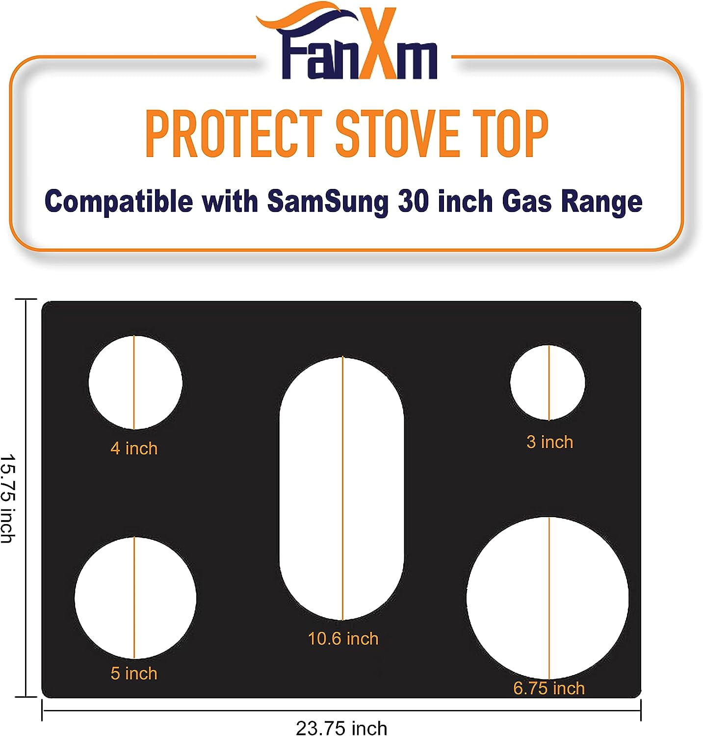 FanXm Samsung Gas Stove Protectors 30 Inch