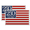 2pcs A#014, variant on 4pcs 3D Solid Metal Car Decal Badge, 250th Anniversary Flag Metal Emblem Patriot Flag Edition Emblem 1776-2026 for Pickup Trucks SUV RV Cars Garage Decor Veterans Patriotic Gift