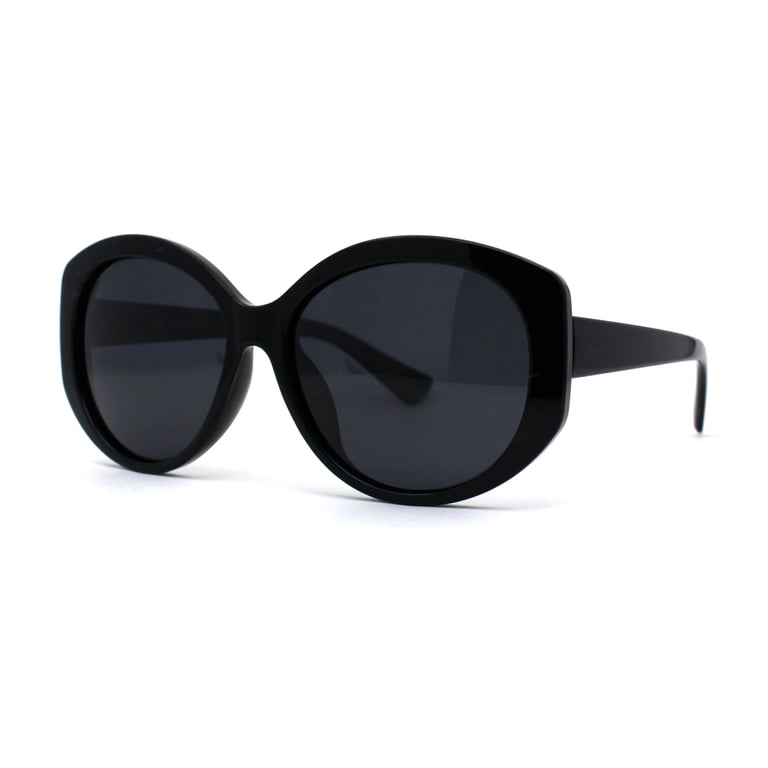 Polarized Chic Mod Womens Large Oval Designer Sunglasses All  display picture 3