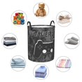 thumbnail image 2 of DouZhe Waterproof Collapsible Large Laundry Baskets, Gamer Zone Gray Game Controller Prints Circular Hamper with Handles, 2 of 7