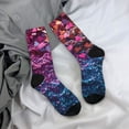 thumbnail image 5 of Fuzoiu Heart Confetti on Glitter Print Athletic Crew Socks for Men & Women,Casual Crew Socks,Above Ankle Crew Socks for Business, Casual, 5 of 6