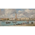 thumbnail image 2 of Eugène Boudin 14x9 Gold Ornate Wood Frame and Double Matted Museum Art Print Titled - Venise. San Giorgio (ca 1897), 2 of 4