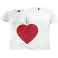 thumbnail image 2 of Valentine's Day - Half Heart Juniors T-Shirt - 2X-Large, 2 of 2