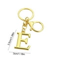 thumbnail image 3 of Foqnuq Alphabet Letter Keychain, Initial Pendant, Gold Metal Alloy Keyring – Monogram Name Charm, Bag/Car/Wallet Accessory, Gift/Christmas Stocking, 3 of 6