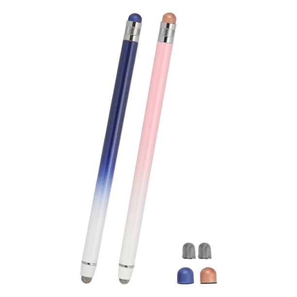 Plumas Stylus para Pantallas Táctiles, 2 en 1 Pluma Universal de Alta Sensibilidad Azul Rosa