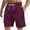 Purple1, variant on Jalioing Mens Beach Shorts Solid Color Drawstring Waist Casual Shorts Lightweight Summer Shorts with Pocket