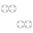 thumbnail image 1 of Matsuzay Estante para estufa de profesional, 2 uds., alta resistencia al calor, resistente al agua, soporte para Wok, soporte ligero para estufa Tipo 1 2Conjunto, 1 of 6