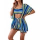 thumbnail image 2 of Xuyuer Women's Sun Protection Cover-Up Tassel Four-Piece Swimsuit Set,Beachwear for Swimming, Resort Vacations and Summer Holiday Essentials, 2 of 5