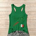 thumbnail image 1 of Women's Football Graphic Tank Tops, Women's Sleeveless Running Tank Top, Breathable Lightweight Sports Vest for Workout, Gym, Yoga, Training for Soccer Tournament 2026 Green Size: L, 1 of 5