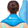 thumbnail image 1 of Envoltura de hielo para cuello RelaxCoo, gel reutilizable para aliviar el dolor, 1 of 4