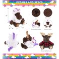 thumbnail image 2 of DolliBu Moose with Red Plaid Hoodie Unicorn Plush Stuffed Animal Toy - Super Soft Moosecorn Dress Up with Removable Plush Unicorn Outfit, Cute Fantasy Gift - 10 Inches, 2 of 6