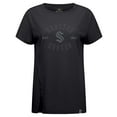 thumbnail image 2 of Women's Levelwear Black Seattle Kraken Influx Abyssal T-Shirt, 2 of 3