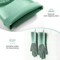 thumbnail image 3 of Suministros para mascotas Limpieza de guantes de silicona, anticorrosión y duraderos, convenientes y fáciles de limpiar Afortunado Sencillez, 3 of 5