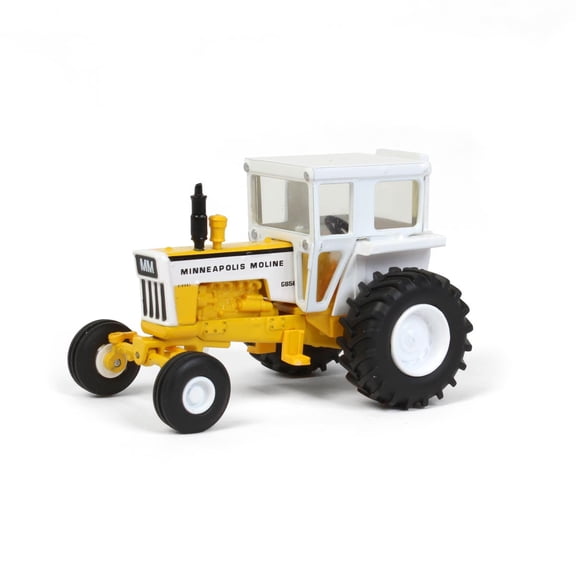 Minneapolis Moline G850 Tractor with Cab Yellow and White 1/64 Diecast Model by SpecCast