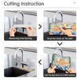 thumbnail image 5 of Yayeee Faucet Mat for Kitchen Sink 14.7" Diatomite Long Splash Guard Pad, Blue Goldfish Bowl, 2 Pack, 5 of 7