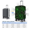 thumbnail image 5 of Goofa Green Bright Web with Spiders Pattern Luggage Covers For Suitcase,Suitcase Cover Protector Fit 18-32 Inch Luggage-Small, 5 of 9