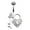 Clear, variant on Key to My Heart's Lock WildKlass Belly Button Ring