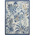 thumbnail image 2 of Nourison Pompeii Tropical Ivory Blue 5'3" x 7'3" Area Rug, (5x7), 2 of 8