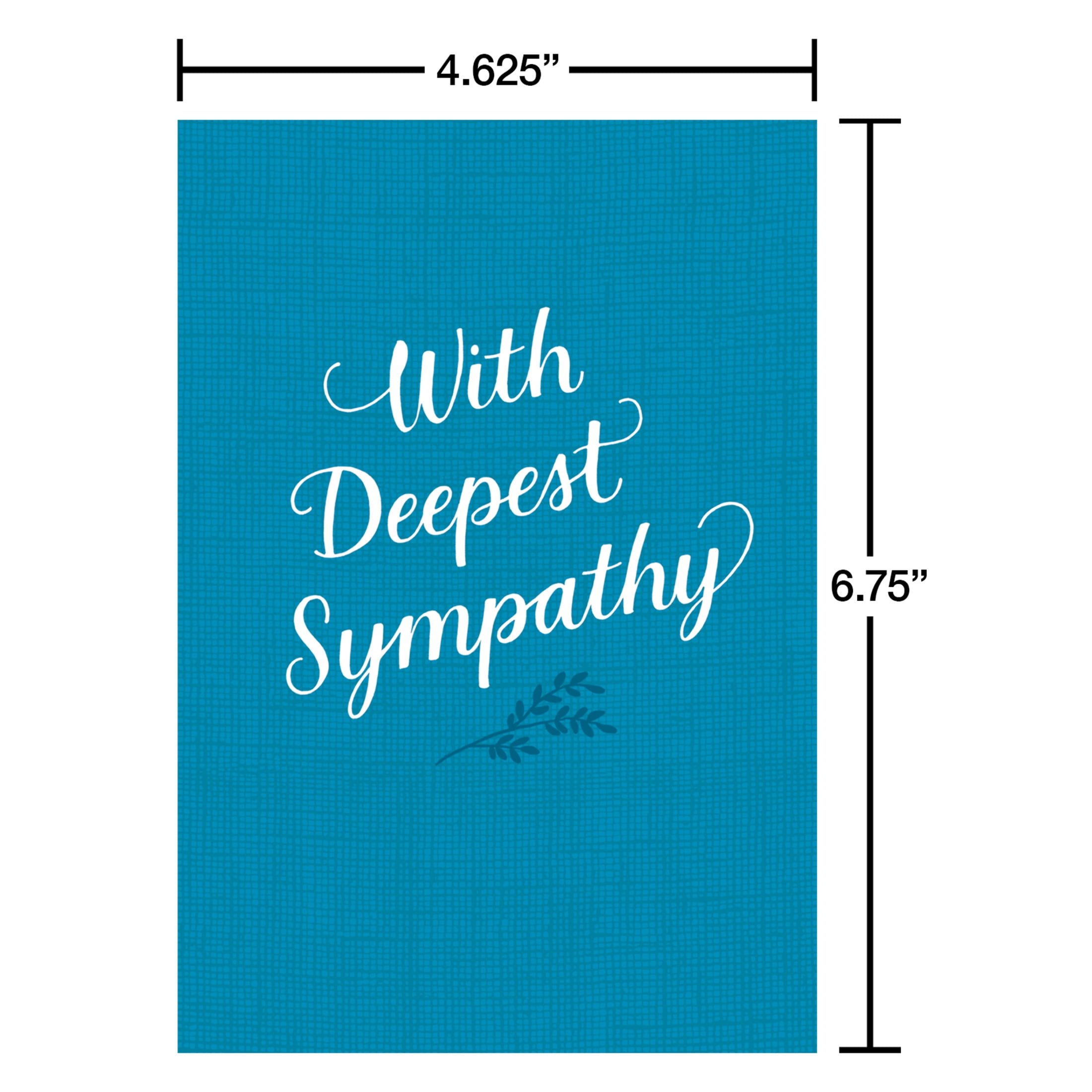American Greetings Sympathy Card Bundle for Anyone, Blue Floral (4-Designs, 12-Count)
