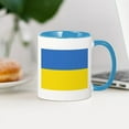 thumbnail image 3 of CafePress - Ukraine Flag Mugs - 11 oz Ceramic Mug - Novelty Coffee Tea Cup, 3 of 4