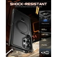thumbnail image 5 of Poetic Neon MagPro Case for Galaxy S25 Ultra 5G, [Magnetic Ring Stand] Dual Layer Rugged Slim Shockproof Protective Cover, Black, 5 of 5