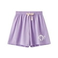 thumbnail image 2 of ATOGUTA Girls Beach Shorts Kids Swimsuits for Boys Swimming Bathing Suits Quick Dry Kid Board Short Purple, Size 5T-10, 2 of 3