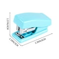 thumbnail image 3 of Popular PicksMini Stapler Set, Cute Elementary Design, Small Size Daily Use, Plastic Material, for Study Desk, Bookbinding Tool, Office Stationery Accessories, Vsgery,1*Metal stapler|metal,Blue, 3 of 8