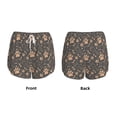 thumbnail image 3 of Balery Animal Paw Pantalones cortos deportivos para mujer con forro y dos bolsillos, elásticos, para entrenamiento, gimnasio, yoga-Large, 3 of 7