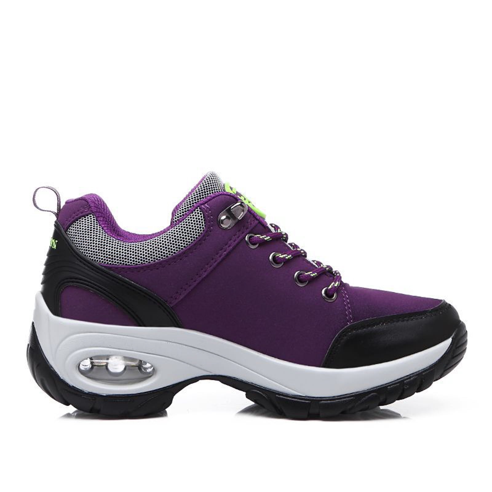 Dakaela Women's Waterproof Hiking Boots Outdoor Trekking Camping Shoes Arch Support Cushion Sneakers