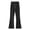 Black, variant on Splozh Girls' Leggings Fashion Cute Girl's Leggings High Waisted Flare Pants Yoga Bootcut Pants Solid Color Full Length Bell Bottoms,Black,4-5 Years