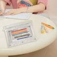 thumbnail image 6 of Linnome 2 Pack Pencil Pouch,Three-hole Pencil Case Single Zipper Transparent PVC Document Storage Bag,Large Capacity Pencil Pouch with Zipper Clear Binder Pencil Case with 3 Reinforced Grommets, 6 of 9