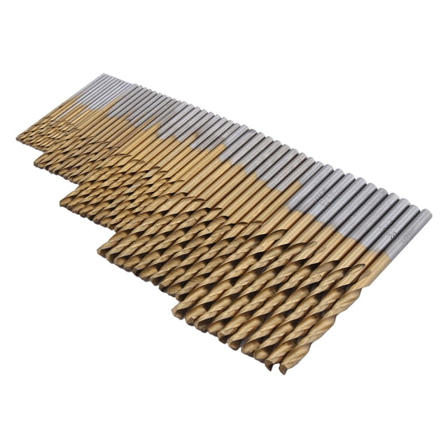 Ensemble d'Extracteurs de Vis pour Perceuse à Spirale Assortiment 1/1.5/2.5/2.5/3mm HSS Perceuse en Acier Haute Vitesse Outils Ti-Coated