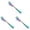 Blue 3PCS, variant on 4PCS Rainbow Dinner Forks Stainless Steel Titanium Mutil-Color Plating Fork Cake Forks, Table Forks,Dessert Forks, Easy To Clean，Dishwasher Safe