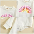 thumbnail image 4 of aDJFDGT Baby Toddler Boys Girls Long Sleeve Letter Prints Rompers Jumpsuits Clothes, 4 of 6