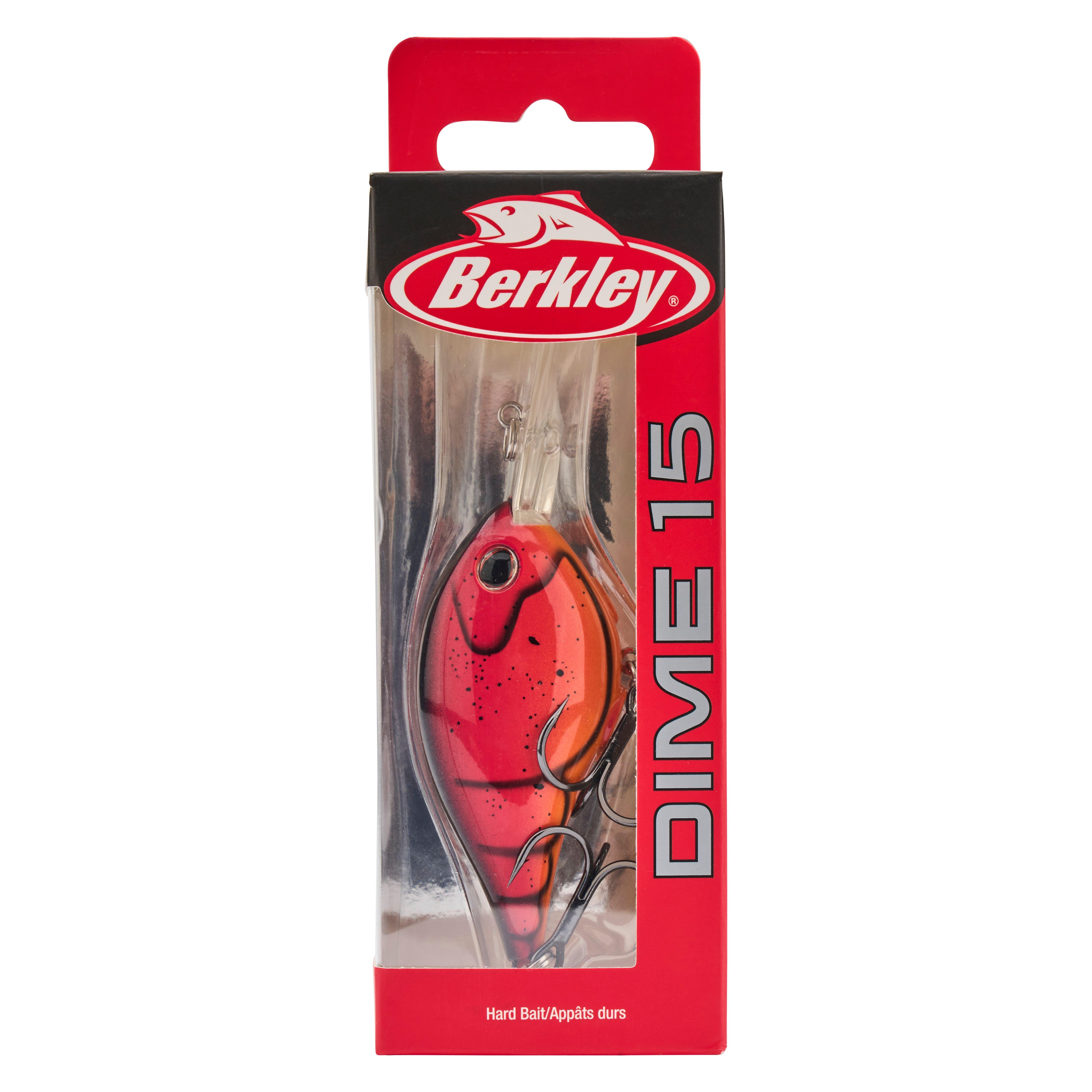 Berkley Dime Freshwater Fishing Lure, Special Red Craw, 3/4oz