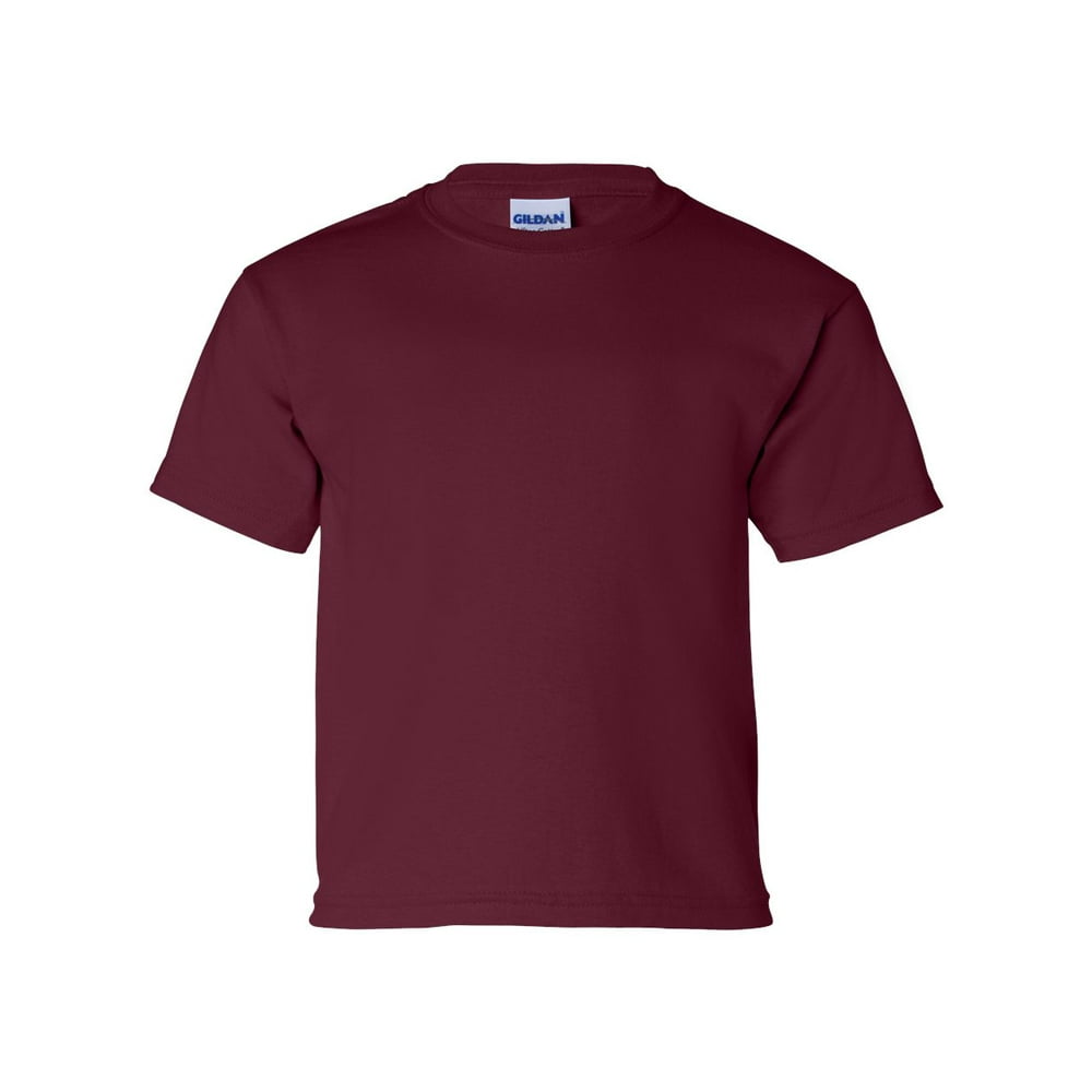 Gildan - Youth Ultra Cotton® 6 oz. T-Shirt - MAROON - L - Walmart.com ...