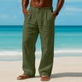thumbnail image 7 of Men's Sports Casual Jogging Trousers, Lightweight Straight Leg Hiking Pants for Outdoor, Gym and Daily Wear,Army Green,L, 7 of 7