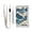 Auspicious Cloud Porcelain, variant on JIALIOU Nylon Trifold Card Wallet with ID Window Zipper Pocket for Men Women Teen Spearmint
