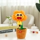 thumbnail image 4 of FELTECHELECTR Juguete de peluche con forma de girasol para tocar el saxofón, con carga USB (estilo 2 naranja), 4 of 7