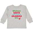 thumbnail image 3 of Inktastic Christmas Whatever Santa Doesn't Bring Me Grandma Will Boys or Girls Long Sleeve Toddler T-Shirt, 3 of 5