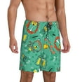 thumbnail image 2 of Sikiie Funny Animals in Jungle Mens Pajama Shorts, Lightweight Lounge Pant with Pockets Soft Sleep Pj Shorts for MenXX-Large, 2 of 6