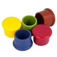 thumbnail image 1 of Tapones de silicona para botellas de vino de colores aleatorios, sustituyen a los tapones de botella, regalos para el vino, tapones para botellas de vino, tapones reutilizables, 5 unidades., 1 of 8