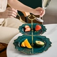 thumbnail image 5 of 3 Tier Serving Tray, 3-Tier Ceramic Cake Stand, Beautiful Cupcake Stand Wedding - Dessert Stand-Tea Party Serving Platter, 5 of 5