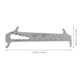 thumbnail image 2 of UPGRATOR Plated Silver Aluminum Alloy Bike Chain Wear Indicator Portable Measuring Ruler Durable Bike Chain Tool, 2 of 8